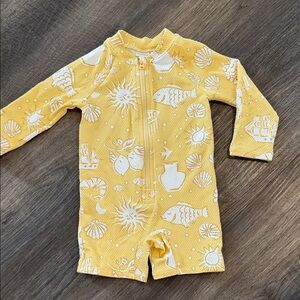 H&M Yellow Kids Swimwear with White Patterns